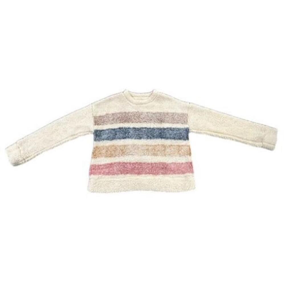 Harper Heritage Fluffy Luxe Sweater S Cozy-Core Cropped Knit Soft Playful‎ Warm